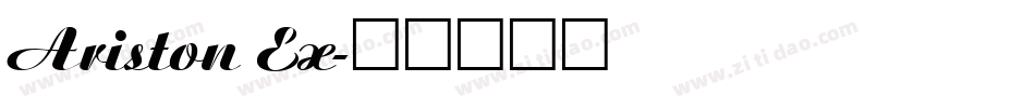 Ariston Ex字体转换